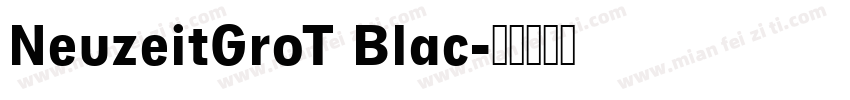 NeuzeitGroT Blac字体转换